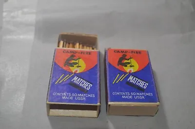 Camp-fire Matches 2 Boxes With Matches Ussr Vintage Collectable • $14