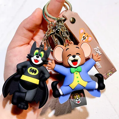 DC BATMAN JOKER MIX 3D Silicone Keychain Key Chain Ring Pendant Game New • $8.04