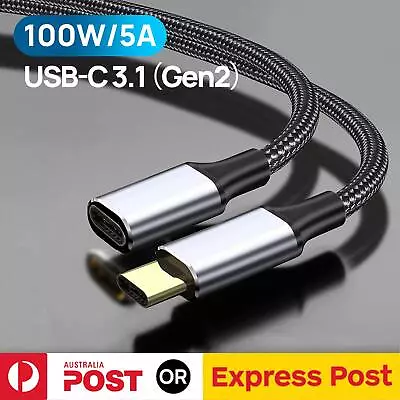 $10.50 • Buy 1.5M USB 3.1 Type C USB C Extension Cable Male To Female Extender Charging Cord