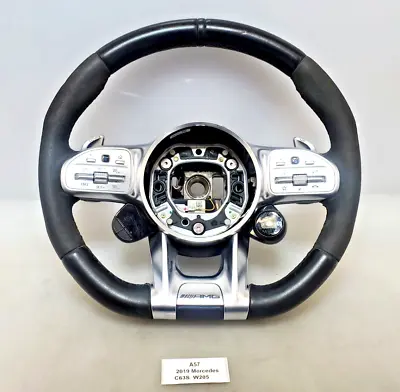 ✅ 18-23 OEM Mercedes W205 C63 AMG Performance Steering Wheel W Shifters Controls • $1111.35