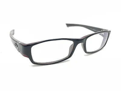 Oakley Gasket Black Red Rectangle Eyeglasses Frames 53-18 136 Designer Men Women • $74.99