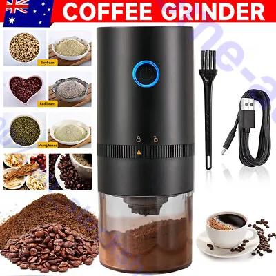 Electric Coffee Grinder Grinding Mill Bean Nut Spice Herbs Blender Machine USB • $29.98