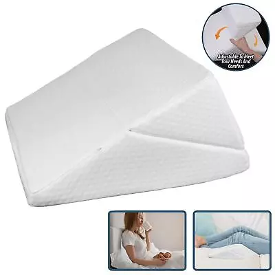 4in1 Wedge Pillow Memory Foam Back Support Pillow Acid Reflux Raised Bed Pillow • £17.95