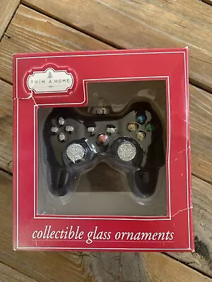 Video Game Controller Glass Christmas Ornament K Mart Trim A Home New  Black • $11