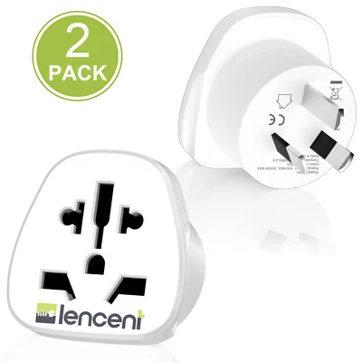 $17.99 • Buy 2XLENCENT US UK EU Universal To Australia AC Power Adapter Travel Plug Converter
