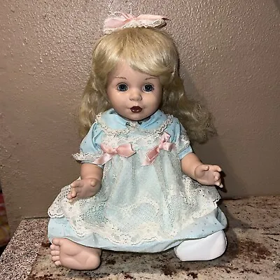 Vtg Baby So Beautiful Playmates 1995 Babydoll- Blonde Hair- Blue Eyes Outfit BSB • $39.99