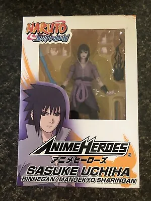 Anime Heroes Naruto Shippuden: SASUKE UCHIHA RINNEGAN/MANGEKYO SHARINGAN Figure • $15.25