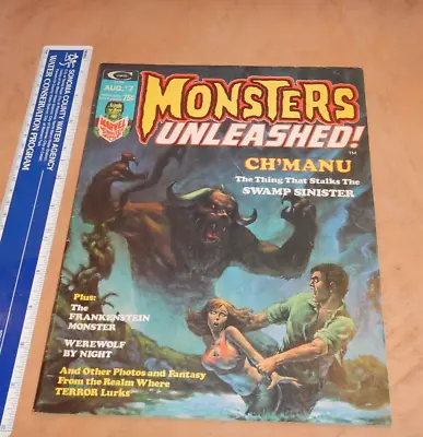 Original Monsters Unleashed Magazine #7 August 1974 Curtis / Marvel / Stan Lee • $19.99