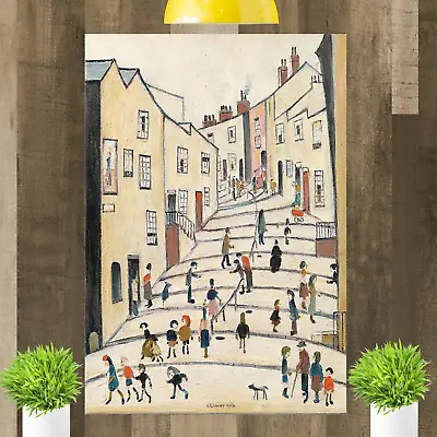 £15.98 • Buy LS Lowry Crowther Street People Framed Canvas Wall Art Print Artwork Painting