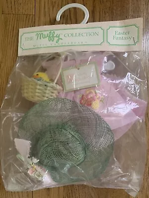 Vintage Muffy Vanderbear Outfit Easter Fantasy Dress Hat Easter Basket • $15.99