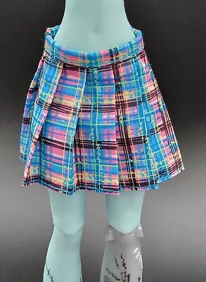 Monster High 2022 Reboot G3 Frankie Pink Blue Plad Skirt • $5.99