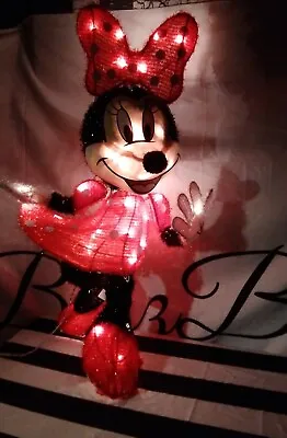 Disney 31in Large Minnie Mouse Light Up Lamp Decor Great Working Condition  • $24.50