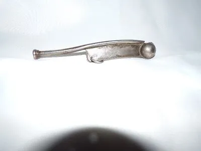 Sterling Silver Bosun Pipe Whistle Boatswain Nautical Lanyard Ring Vintage #2 • $85