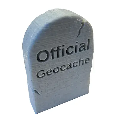 Grave Stone Geocache Made With Marble Effect Plastic With 60 Space Log Sheet NEW • £5.99