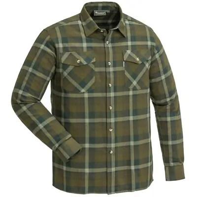 Pinewood Harjedalen Shirt Hunting Olive Country Check Hunting  9026 RRP£54.99 • £34.99