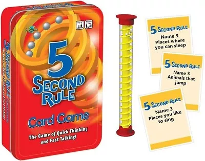 University Games 5 Second Rule Tinned Game • $23.11