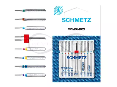 Schmetz Basic Twin Sewing Machine Needles Mixed For Singer Brother Janome • £9.95