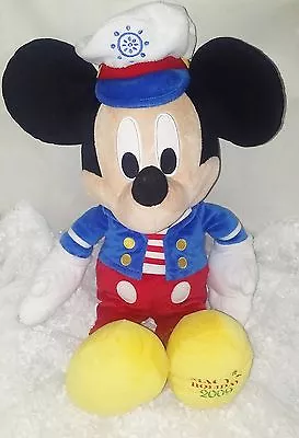 Disney Holiday Mickey Mouse Doll 21  Sailor Collectible 2009 Plush No Sound • $18.88