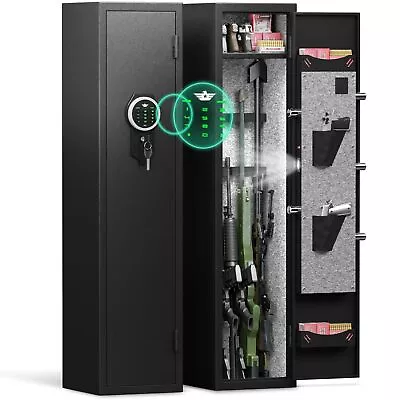 3-5 Rifle Gun Safe Digital Long Gun Safe With Removable Shelf And LED Light • $169.99