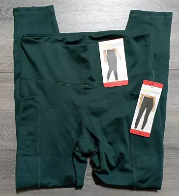 Marika Sport Legging Adult Medium Emerald Green Athletic Womens • $17.99