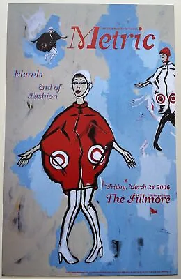Metric Concert Poster 2006 F-766 Fillmore • $40.95