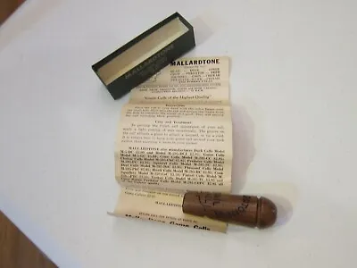 Vintage Mallardtone Quail Chukar Call Hunting Wood 3.5  • $25