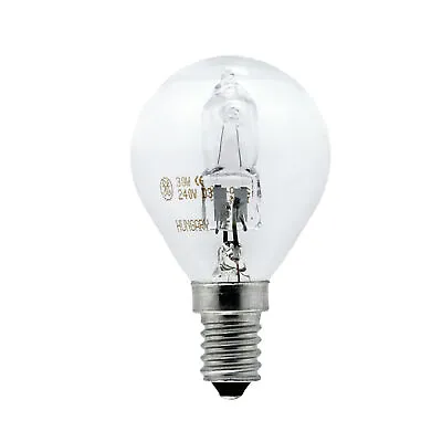 5 X GE 20 Watt = 26 Watt SES E14 Clear Golf Ball Dimmable Halogen Light Bulbs • £11.77