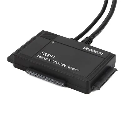 $66.15 • Buy SA491 3-IN-1 USB 3.0 TO 2.5  3.5  & 5.25  SATA/IDE Adapter With Power Supply Sim