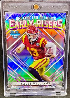 CALEB WILLIAMS ROOKIE REFRACTOR RC Silver Holo SP Insert USC - INVEST • $29.69