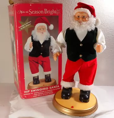 1990 Hip Swinging Santa Claus Kohl's Christmas Vintage Motionette Dance Music • $24.99