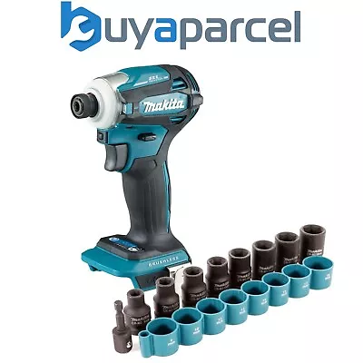 Makita DTD172Z 18v LXT Brushless Cordless 4 Stage Impact Driver Bare +9pc Socket • £172.65