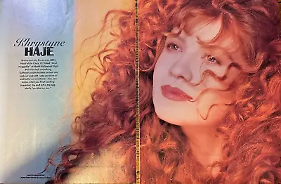 1990 Vintage Magazine Illustration Actress Khrystyne Haje Head Of The Class • $8.99
