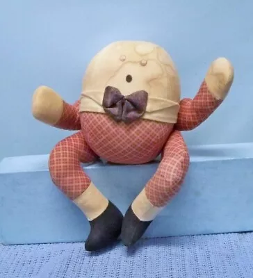 Vintage 8  Humpty Dumpty Jointed Stuff Doll ~ Cuddle Toy  He'll Cracked You Up • $19