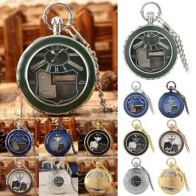 Pocket Watch Musical Movement Classic For Birthday Gifts • £14.75