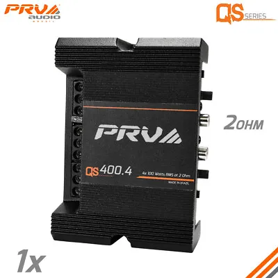 PRV Audio QS400.4 2Ohm Compact 4 Channel Digital Class D Full Range Car Amp 400W • $79.91