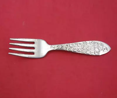 Nursery Rhyme By Various Sterling Silver Baby Fork ABC By Rogers 4 1/8  • $59