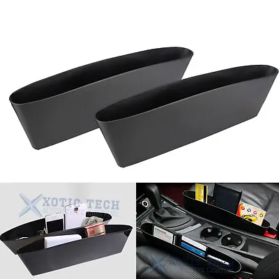 ABS Black Car Seat Space Seam Pouch Bag Storage Organizer Holder For Accessories • $10.76