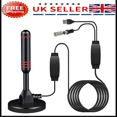 Truck Boat Campervan Gain 96db Digital Freeview Antenna DVB-T TV Aerial Car UK • £8.54