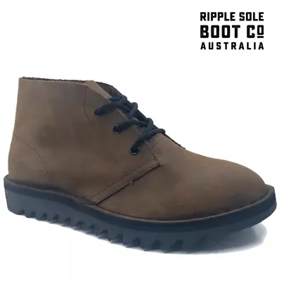 $159.99 • Buy GENUINE ROLLERS: Ripple Sole Men's Harley Leather Desert Boot