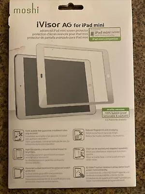 MOSHI I VISOR AG FOR IPAD MINI 3  White/blanc Ipad Mini 1&2 Compitible • $4