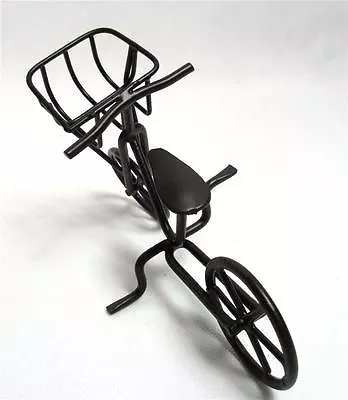 Bike Bicycle Home Table Decor Toy Metal Sculpture Desktop Art Garden Fairy B-7 • $8.77