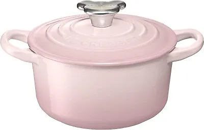 Le Creuset Baby Cocotte Rond Pot Bear Knob 14cm Shell Pink Dutch Oven Round • £147.18
