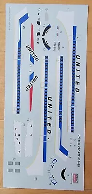1/144 - Minicraft Decal - United Airlines - Boeing B727-200 - 14485 • $5