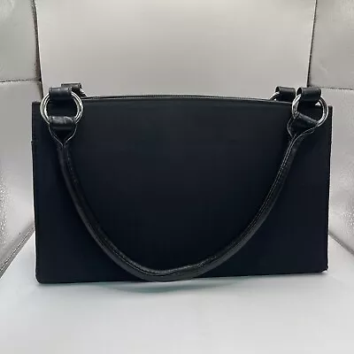 Miche Classic Base Bag Black Rolled Handles Handbag Satchel Carabiners  • $25