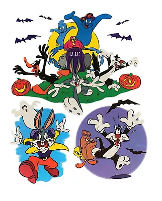 Looney Tunes Halloween Static Cling Window Cling ~ Run For Your Life (3 Clings) • $11.99