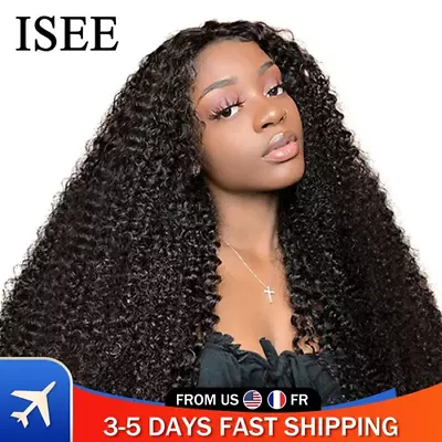 Mongolian Kinky Curly Wigs Curly Lace Closure WigsLace Front Human Hair Wigs13X1 • $314.64