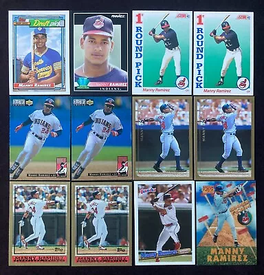 Manny Ramirez Lot 13 Cards: 1992 Topps Pinnacle Score Rookie RC++ • $7