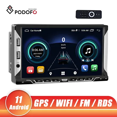 7  Double 2DIN Android 11 Touch Screen Bluetooth Car Stereo Radio GPS WIFI USB*6 • $49.99