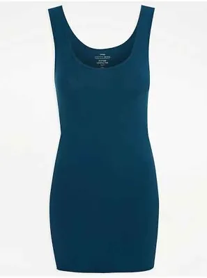 Bnwt Womens Size  18  Teal  Longline Vest Top • £1.20