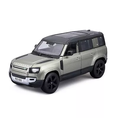 1:24 Land Rover Defender By Bburago In Green 18-21101 Model Car • £24.49